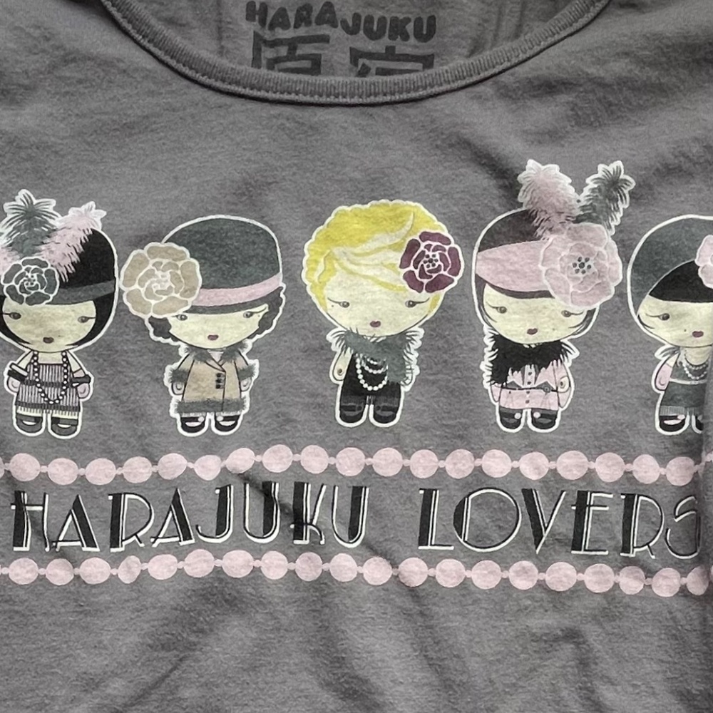 HARAJUKU LOVERS Vintage Gwen Stefani Japan Japanese Baby Flappers Pearls LS 12